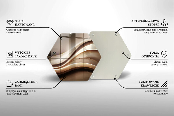 Skleněná deska do kuchyně Abstrakce jemné linie