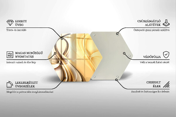 Skleněná deska do kuchyně Abstrakce kouře