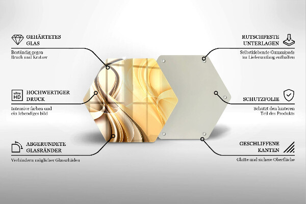 Skleněná deska do kuchyně Abstrakce kouře