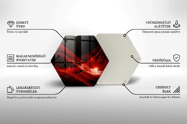 Skleněná deska do kuchyně Moderní abstrakce