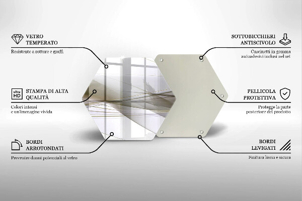 Skleněná deska do kuchyně Abstraktní linie designu