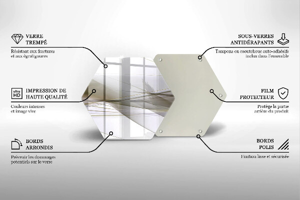 Skleněná deska do kuchyně Abstraktní linie designu