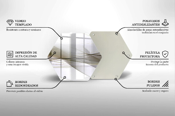 Skleněná deska do kuchyně Abstraktní linie designu