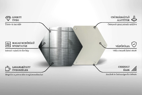 Skleněná deska do kuchyně Kovová textura