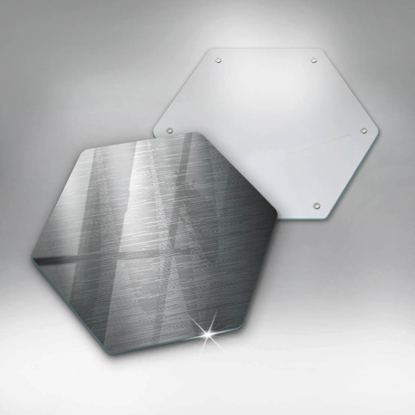 Skleněná deska do kuchyně Kovová textura