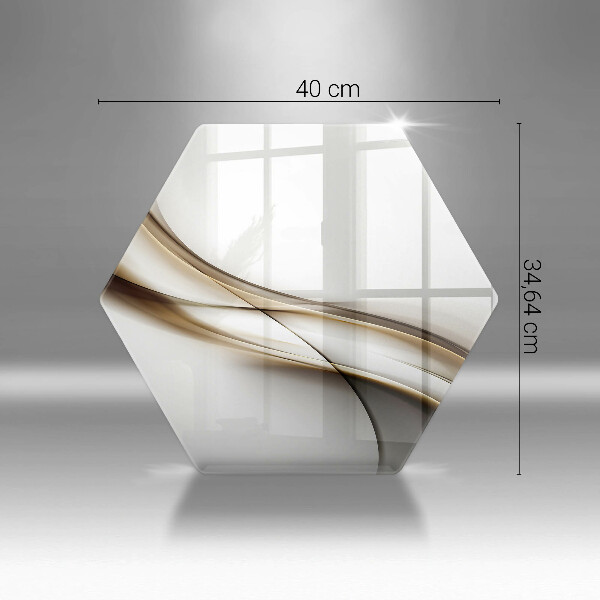 Skleněná deska do kuchyně Měkké linie abstrakce