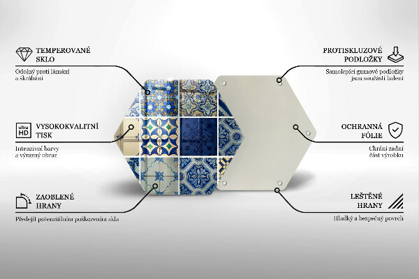 Skleněná deska do kuchyně Dekorativní dlaždice dlaždice
