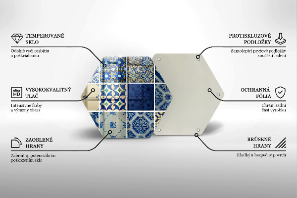 Skleněná deska do kuchyně Dekorativní dlaždice dlaždice