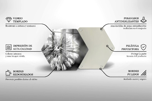 Skleněná deska do kuchyně Jemná pampeliška