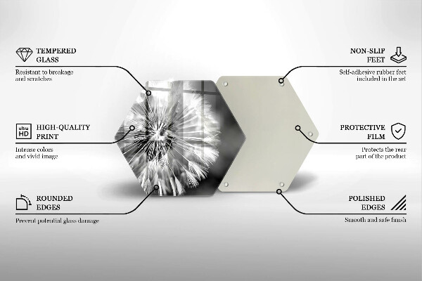 Skleněná deska do kuchyně Jemná pampeliška