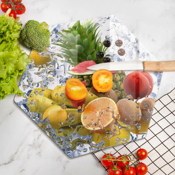 Skleněná deska do kuchyně Šťavnaté ovoce a voda