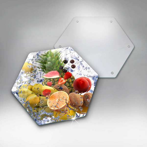 Skleněná deska do kuchyně Šťavnaté ovoce a voda