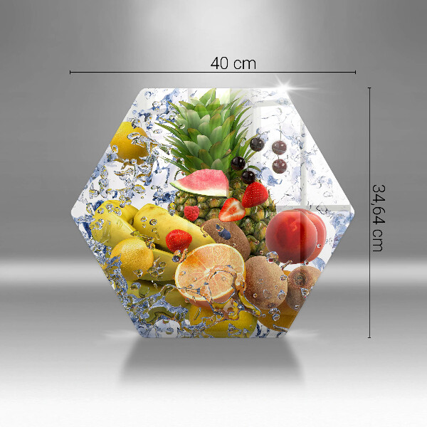 Skleněná deska do kuchyně Šťavnaté ovoce a voda