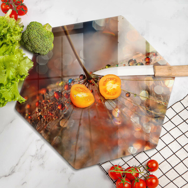 Skleněná deska do kuchyně Mokrá pampeliška