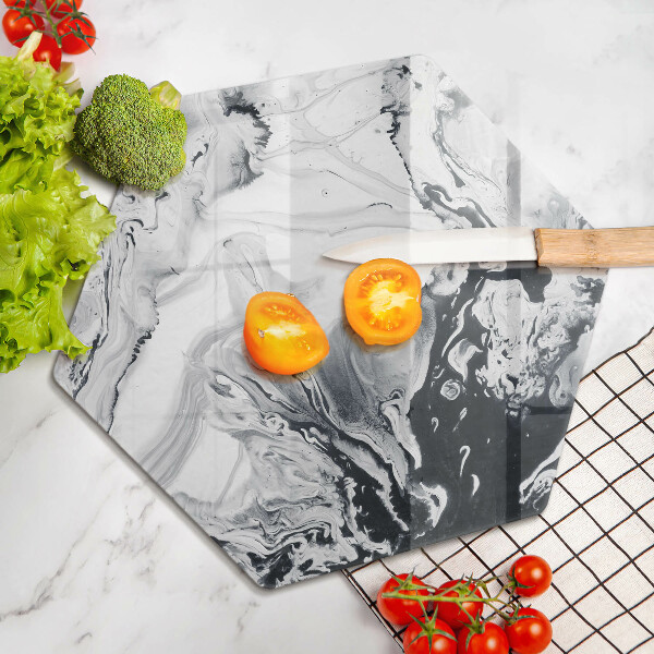 Skleněná deska do kuchyně Inkoustová abstrakce