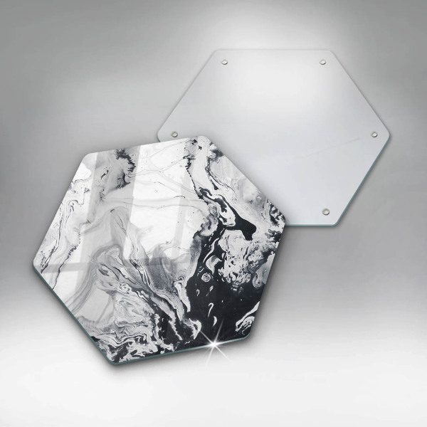 Skleněná deska do kuchyně Inkoustová abstrakce