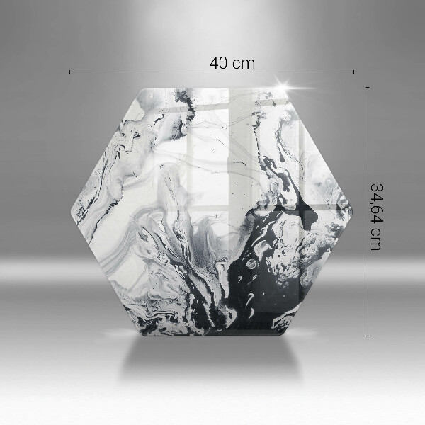 Skleněná deska do kuchyně Inkoustová abstrakce