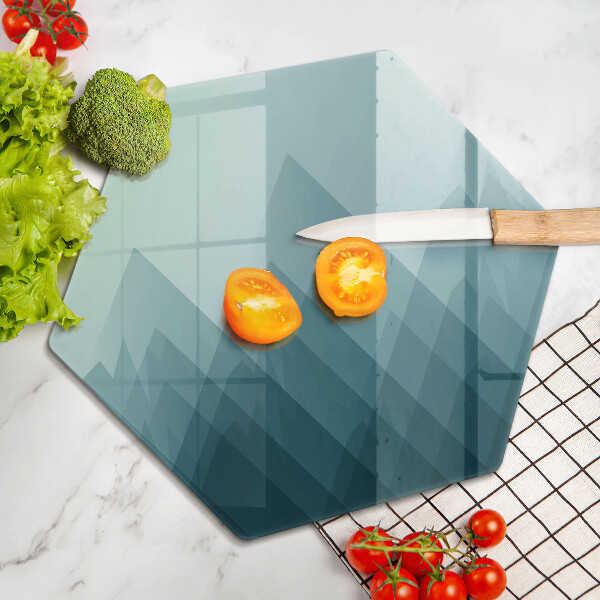 Skleněná krájecí deska Abstraktní hory