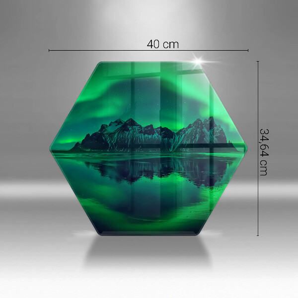 Skleněná krájecí deska Krajina polární záře