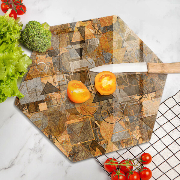 Skleněná krájecí deska Vzor bezešvé geometrických obrazců
