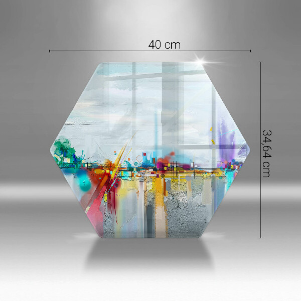 Skleněná krájecí deska Malovaná abstrakce