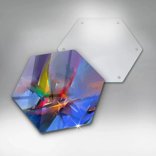 Skleněná krájecí deska Malovaná abstrakce