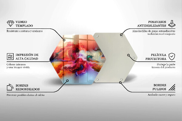 Skleněná krájecí deska Kouřová abstrakce