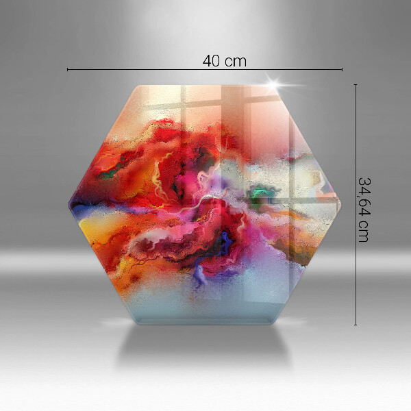 Skleněná krájecí deska Kouřová abstrakce