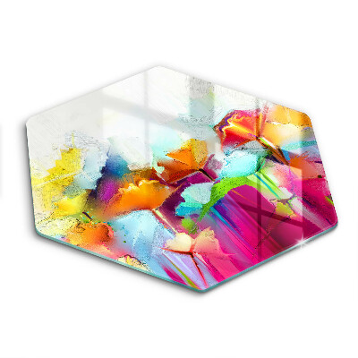 Skleněná krájecí deska Malované květiny