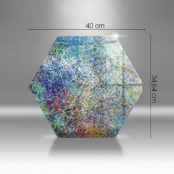 Skleněná deska do kuchyně Barevné linie abstrakce