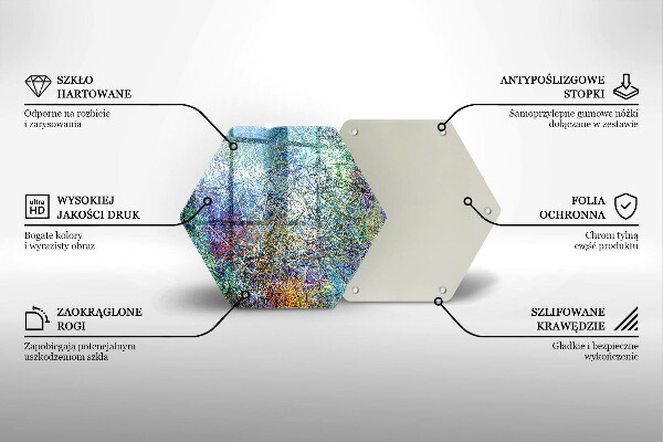 Skleněná deska do kuchyně Barevné linie abstrakce