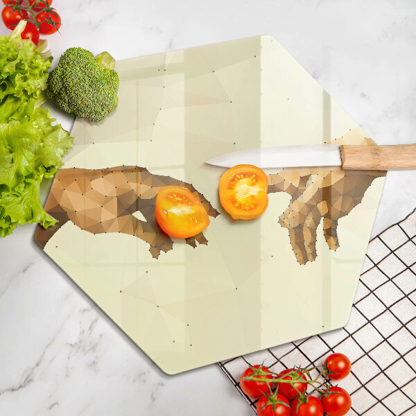 Skleněná deska do kuchyně Stvoření adamových rukou