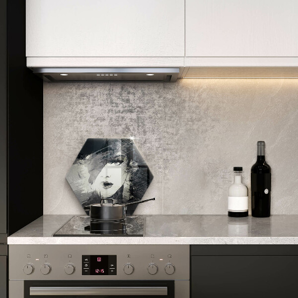 Skleněná deska do kuchyně Obraz ženy