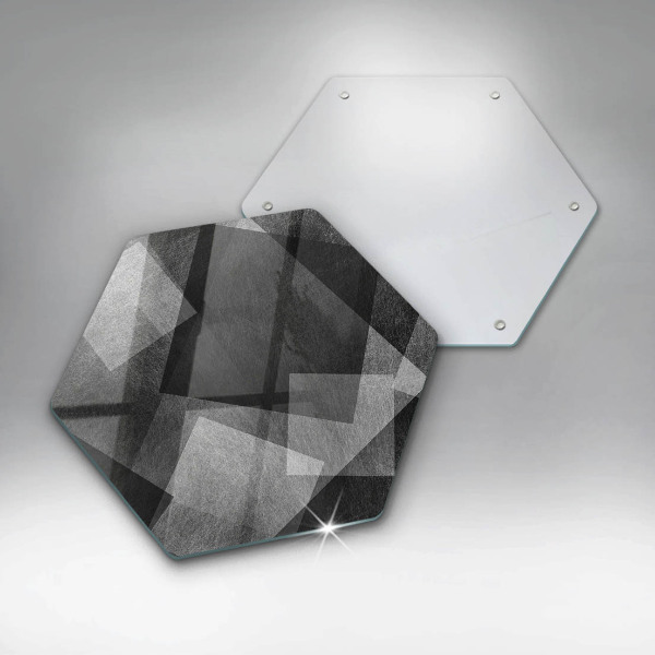 Skleněné krájecí prkénko Geometrické abstrakce