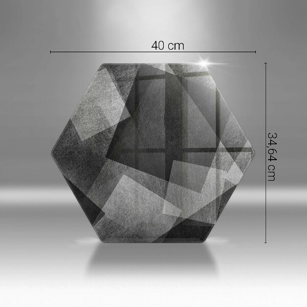 Skleněné krájecí prkénko Geometrické abstrakce