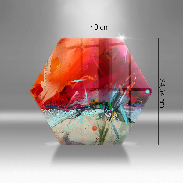 Skleněné krájecí prkénko Malovaná abstrakce