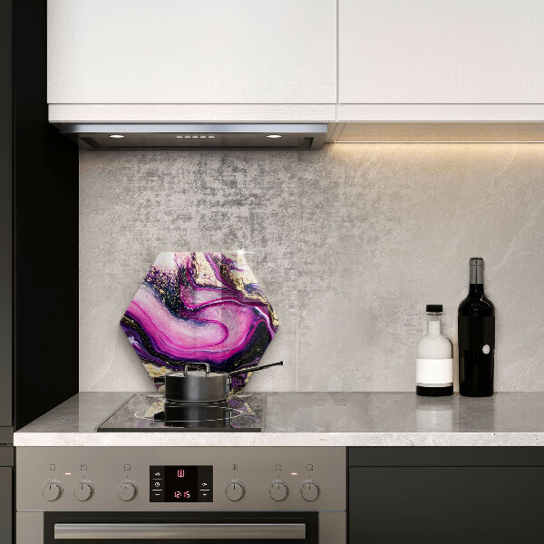 Skleněné krájecí prkénko Abstraktní design zlaté