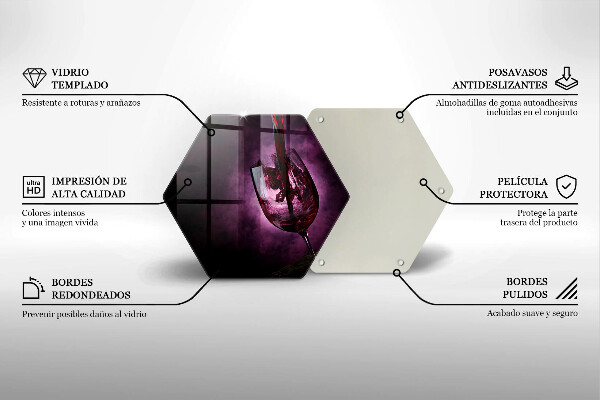 Skleněná deska do kuchyně Sklenice vína