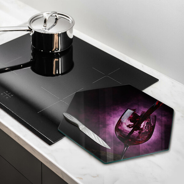 Skleněná deska do kuchyně Sklenice vína