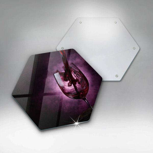 Skleněná deska do kuchyně Sklenice vína