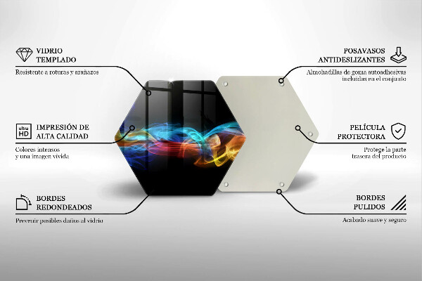 Skleněná deska do kuchyně Barevný kouř