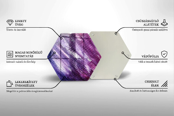 Skleněná krájecí deska Malování abstrakce