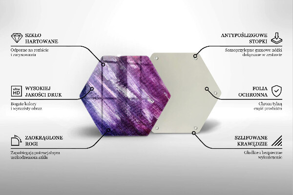 Skleněná krájecí deska Malování abstrakce