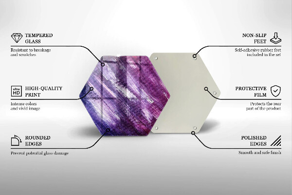 Skleněná krájecí deska Malování abstrakce