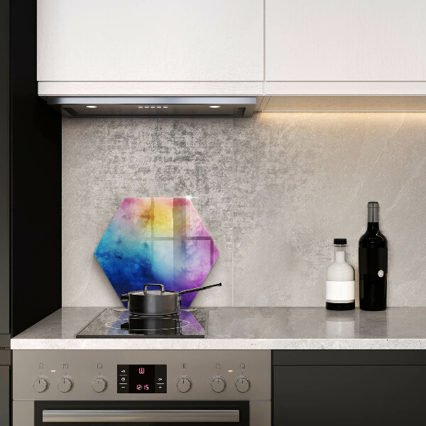 Skleněná krájecí deska Rainbow akvarel šplouchání