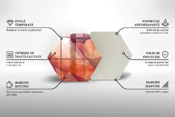 Skleněná krájecí deska Abstraktní umění