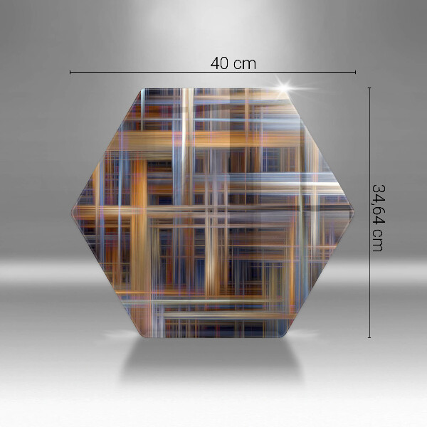 Skleněná krájecí deska Abstraktní barvy linky