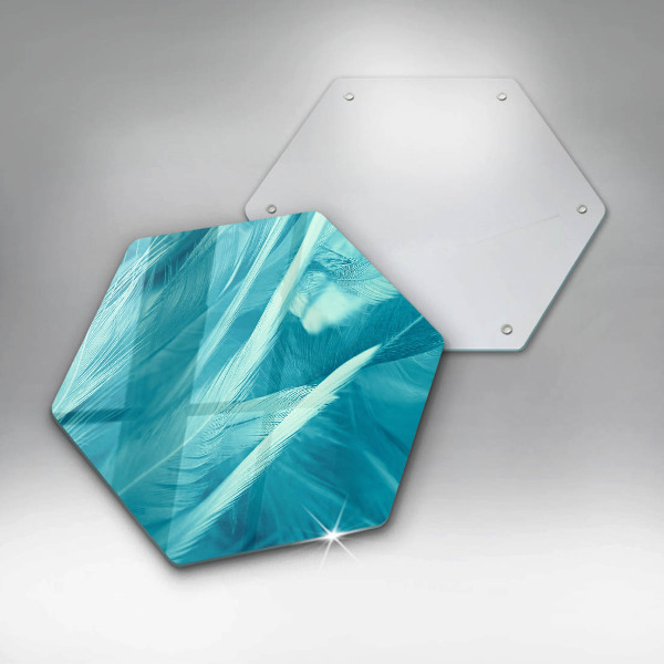 Skleněná deska do kuchyně Jemné peří