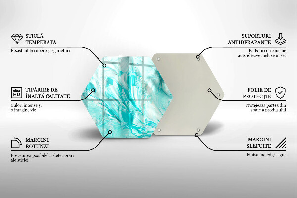 Skleněná deska do kuchyně Abstrakce barvy