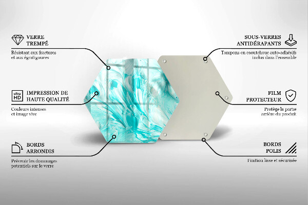 Skleněná deska do kuchyně Abstrakce barvy